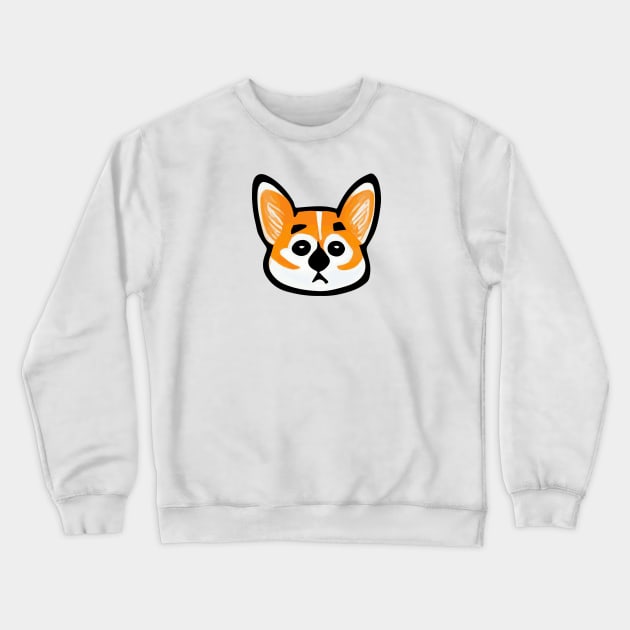 Corgi 's muzzle Crewneck Sweatshirt by Lolebomb